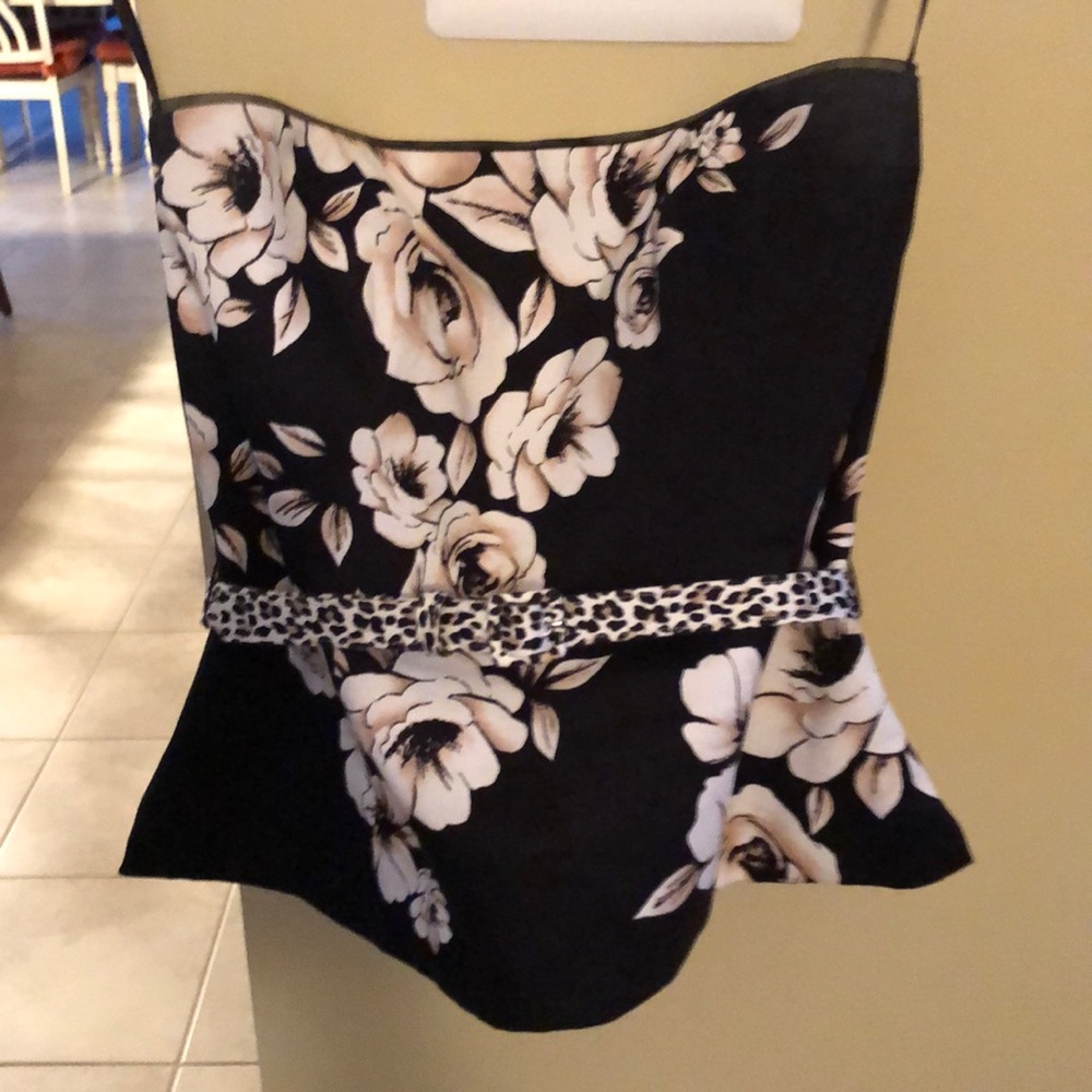 WHBM strapless top